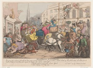 London nyomorúsága: Vacsorázni, 1807. február 1., 1807. február 1. alkotó: Thomas Rowlandson