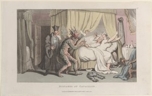 Hibák Cavaillonban, a Journal of Sentimental Travels in the Southern Pro... című folyóiratból, 1822. január 1. alkotó: Thomas Rowlandson