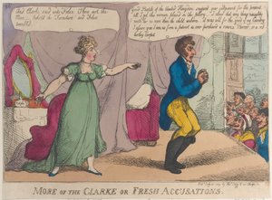 Bővebben a Clarke vagy Fresh Accusations, 1809. július 14., 1809. július 14. alkotó: Thomas Rowlandson