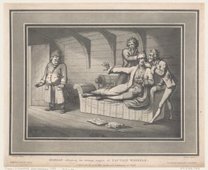 Morgan Offending The Delicate Organs of Whiffle kapitány, 1800. május 12., 1800. május 12. alkotó: Thomas Rowlandson