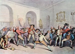 Mr. H Angelos Vívóakadémia, 1791, 1929 alkotó: Thomas Rowlandson