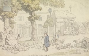 Jolly úr és asszony a vidéki házukban alkotó: Thomas Rowlandson