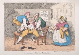 Új feltalált elasztikus nadrág, 1784. november 1., 1784. november 1. alkotó: Thomas Rowlandson