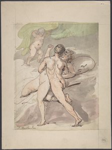Ölelkező meztelen pár alkotó: Thomas Rowlandson