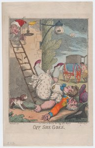 Off She Goes, 1808. december 24., 1808. december 24. alkotó: Thomas Rowlandson