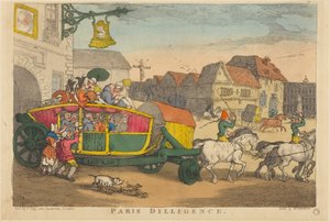 Párizsi Diligence alkotó: Thomas Rowlandson