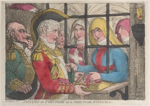 Időtöltés Portugáliában vagy látogatás a kolostorokban, 1811. április 1., 1811. április 1. alkotó: Thomas Rowlandson