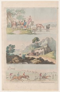 10. tábla, Ábrák, tájak és szarvasmarhák körvonalai...tanulók használatára, ..., 1790. augusztus 6. alkotó: Thomas Rowlandson