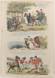 12. tábla, a Miniatűr világból, 1816., 1816. alkotó: Thomas Rowlandson