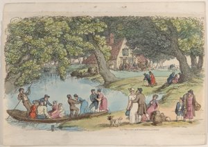 15. tábla, a Miniatűr világból, 1816., 1816. alkotó: Thomas Rowlandson