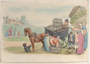 17. tábla, a Miniatűr világból, 1816., 1816. alkotó: Thomas Rowlandson