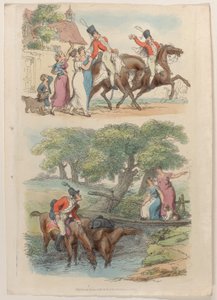 20. tábla, a Miniatűr világból, 1816., 1816. alkotó: Thomas Rowlandson