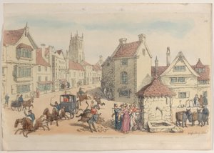 24. tábla, a Miniatűr világból, 1816., 1816. alkotó: Thomas Rowlandson