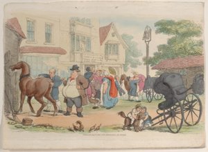 27. tábla, a Miniatűr világból, 1816., 1816. alkotó: Thomas Rowlandson
