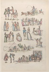 7. tábla, Ábrák, tájak és szarvasmarhák körvonalai...tanulók használatára, Ju..., 1790. június 27. alkotó: Thomas Rowlandson