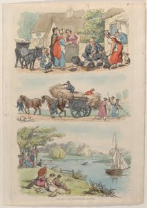 9. tábla, a Miniatűr világból, 1816., 1816. alkotó: Thomas Rowlandson