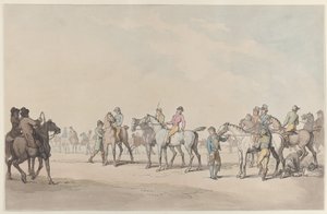 Felkészülés a versenyre alkotó: Thomas Rowlandson