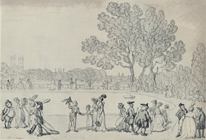 Sétány a Green Parkban, 1808, 1920 alkotó: Thomas Rowlandson