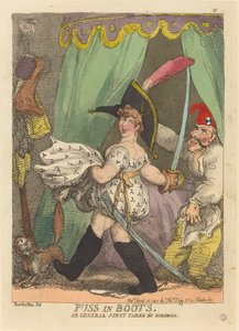 Puss in Boots, vagy Junot tábornok, amelyet a Surprise vitt el alkotó: Thomas Rowlandson