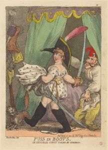 A csizmás kandúr, avagy Junot tábornok meglepetésszerű elfogása alkotó: Thomas Rowlandson