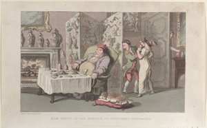 Quae Genus, Sr. Jeffery Gourmand szolgálatában, The History of Johnny ..., 1821. augusztus 1. alkotó: Thomas Rowlandson