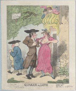 Szerelmes kvéker, 1815 ., 1815 . alkotó: Thomas Rowlandson