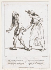 Veszekedő szerelmesek, 1797. január 2., 1797. január 2. alkotó: Thomas Rowlandson