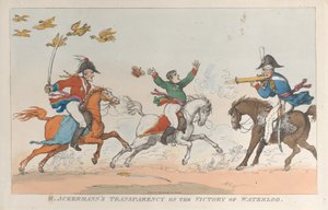 R. Ackermann Átláthatósága Waterloo győzelméről, 1815. június 1., 1815. június 1. alkotó: Thomas Rowlandson