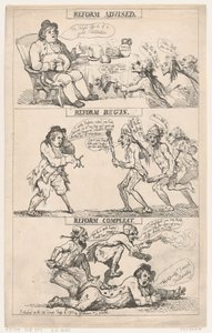 Reformot javasoltak, megkezdődött a reform, a reform befejeződött alkotó: Thomas Rowlandson