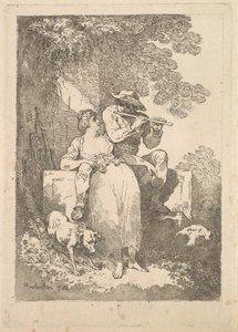 Pihenjen a munkából napsütéses napokon, 1784-87. alkotó: Thomas Rowlandson