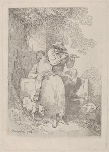 Pihenjen a munkából napsütéses napokon, 1784-87., 1784-87. alkotó: Thomas Rowlandson