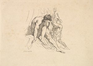 Folyóisten a gyermekkel, 1784-88. alkotó: Thomas Rowlandson