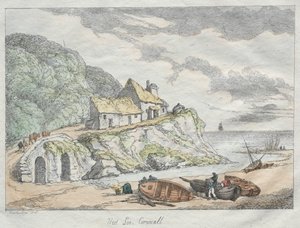 Rowlandson vázlatai a természetből: West Looe, Cornwall, 1822. alkotó: Thomas Rowlandson