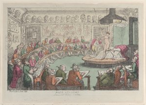 Királyi Akadémia, Somerset House, London, 1801-11., 1801-11. alkotó: Thomas Rowlandson