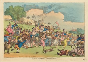 Vidéki sportok. Smock-verseny alkotó: Thomas Rowlandson