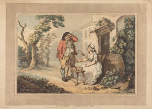 Vidéki udvarlás alkotó: Thomas Rowlandson