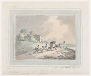 Rusztikus vázlat, avagy egy postaszék utazás, 1785-99., 1785-99. alkotó: Thomas Rowlandson