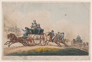 Sadlers repülő tüzérsége alkotó: Thomas Rowlandson