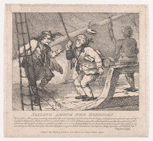 Vitorlázás a Hebridák között Boswell festői szépségei, Második rész, Ju..., 1786. június 10. alkotó: Thomas Rowlandson