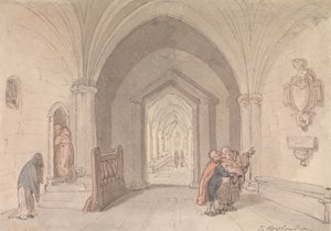 Jelenet egy kolostorban alkotó: Thomas Rowlandson