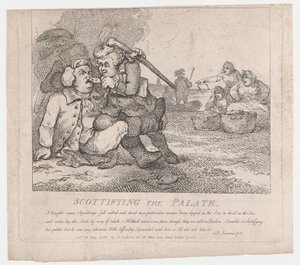 Scottifying the Palate Festői Boswell szépségei, Első rész, 1786. május 30., ..., 1786. május 30. alkotó: Thomas Rowlandson