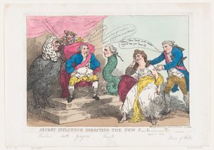 Secret Influence Directing The New P-l-t [Parlament], 1784. május 18., 1784. május 18. alkotó: Thomas Rowlandson
