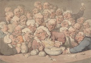 Puncs tálalása alkotó: Thomas Rowlandson