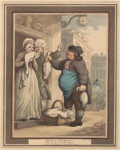 Nyolcas készlet (2): Cries of London alkotó: Thomas Rowlandson
