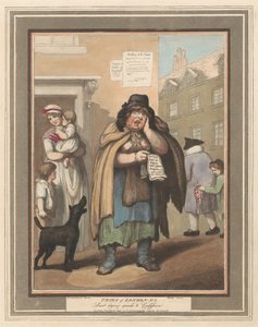 Nyolcas készlet (3): Cries of London alkotó: Thomas Rowlandson