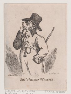 Sir Whiskey Whiffle, 1808. április, 1808. április. alkotó: Thomas Rowlandson