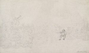 Vázlat a „The Recruiter” című műhöz alkotó: Thomas Rowlandson