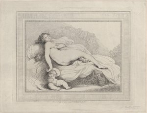 Alvó Vénusz és szerelem, 1799., 1799. alkotó: Thomas Rowlandson