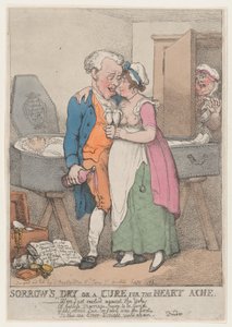 Száraz bánat vagy gyógyír a szívfájdalomra, 1811., 1811. alkotó: Thomas Rowlandson