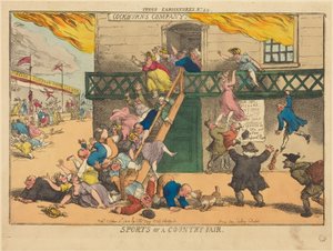 Egy vidéki vásár sportprogramjai alkotó: Thomas Rowlandson